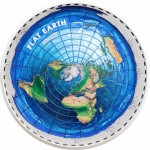 Palau FLAT EARTH series GREAT CONSPIRACIES $10 Silver Coin 2019 Proof 2 oz